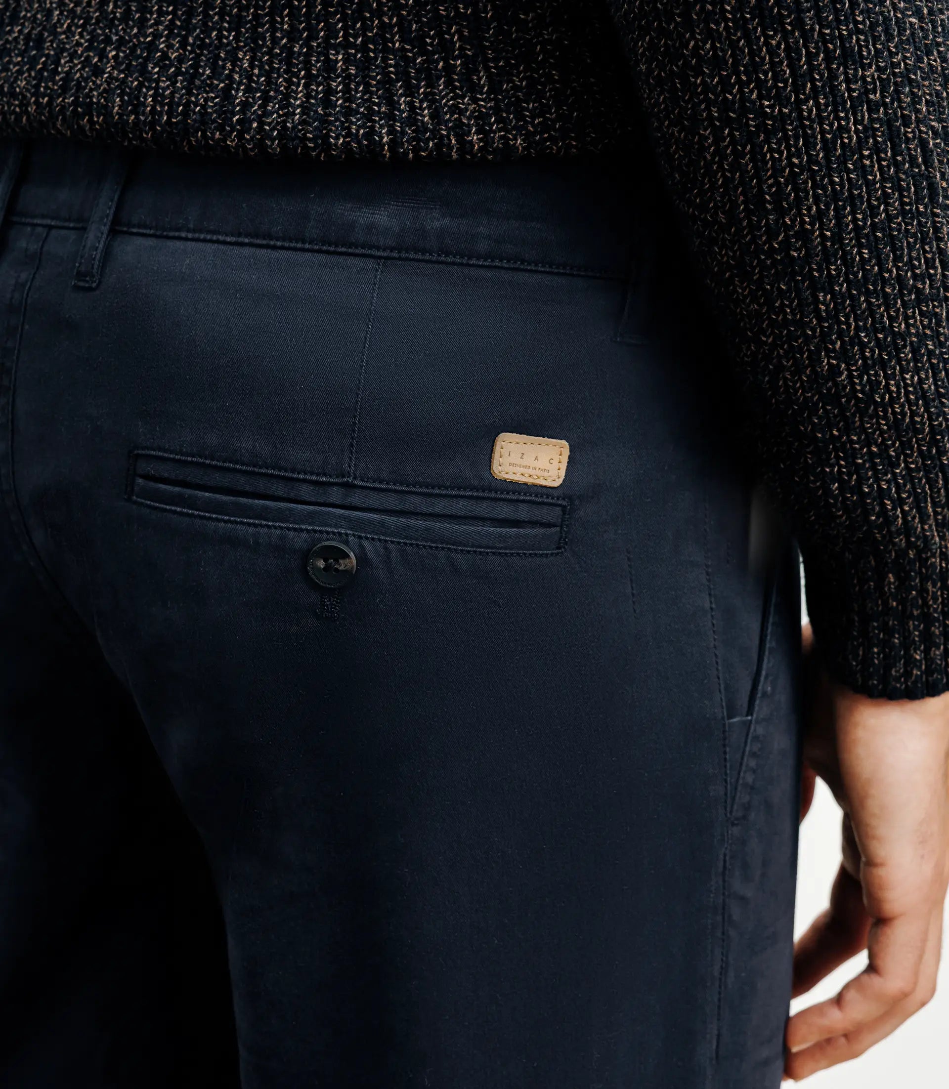 Pantalon en coton marine - IZAC