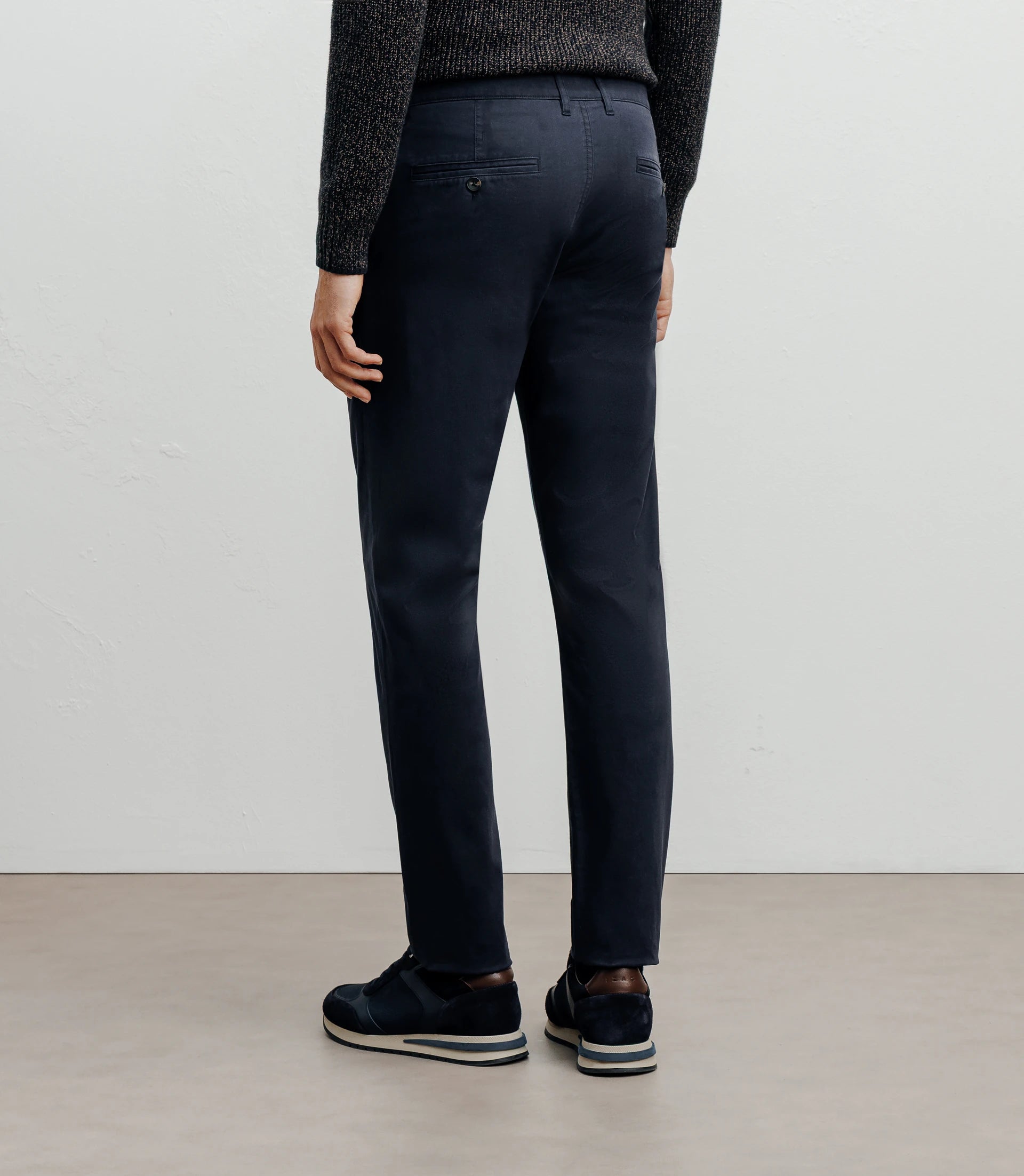 Pantalon en coton marine - IZAC