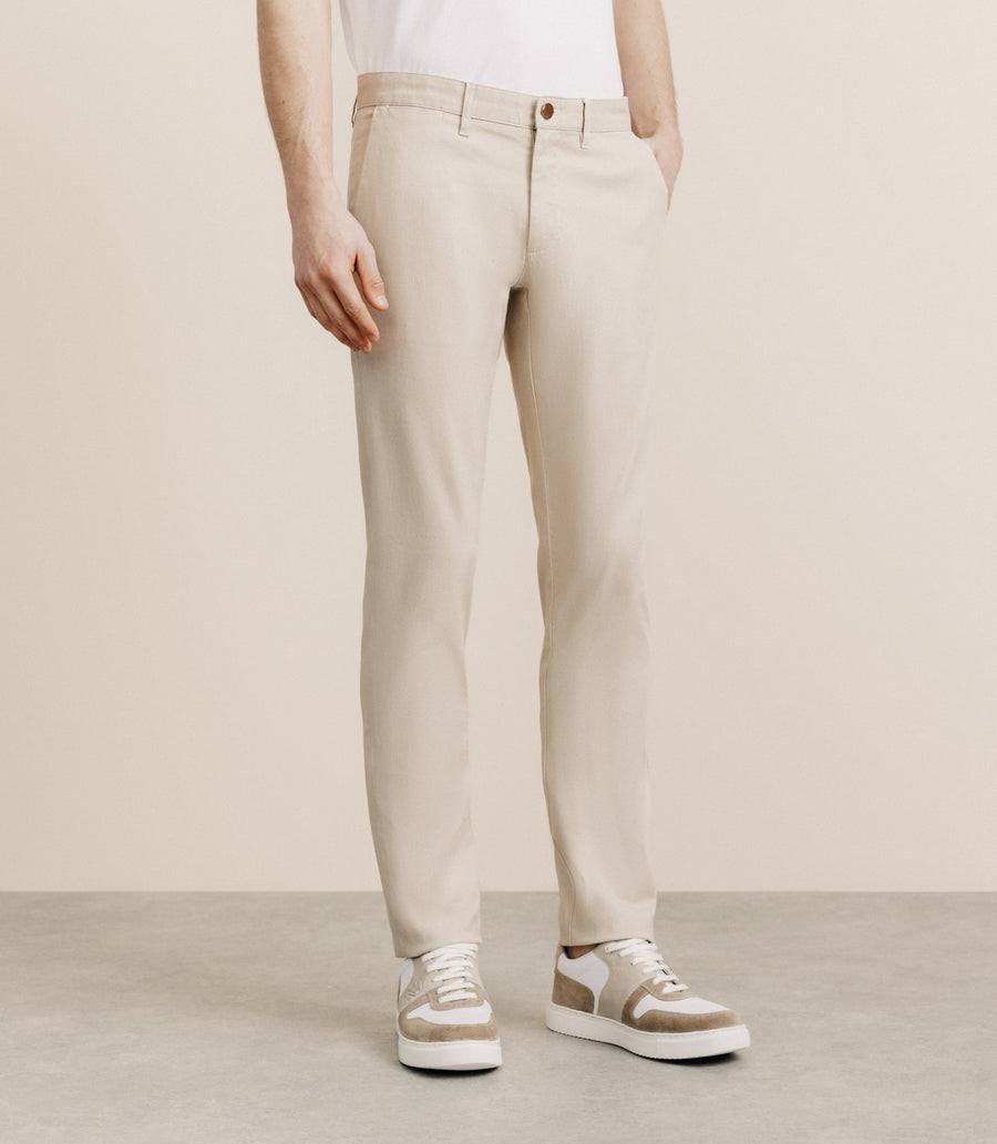 Pantalon armuré slim beige clair beige clair