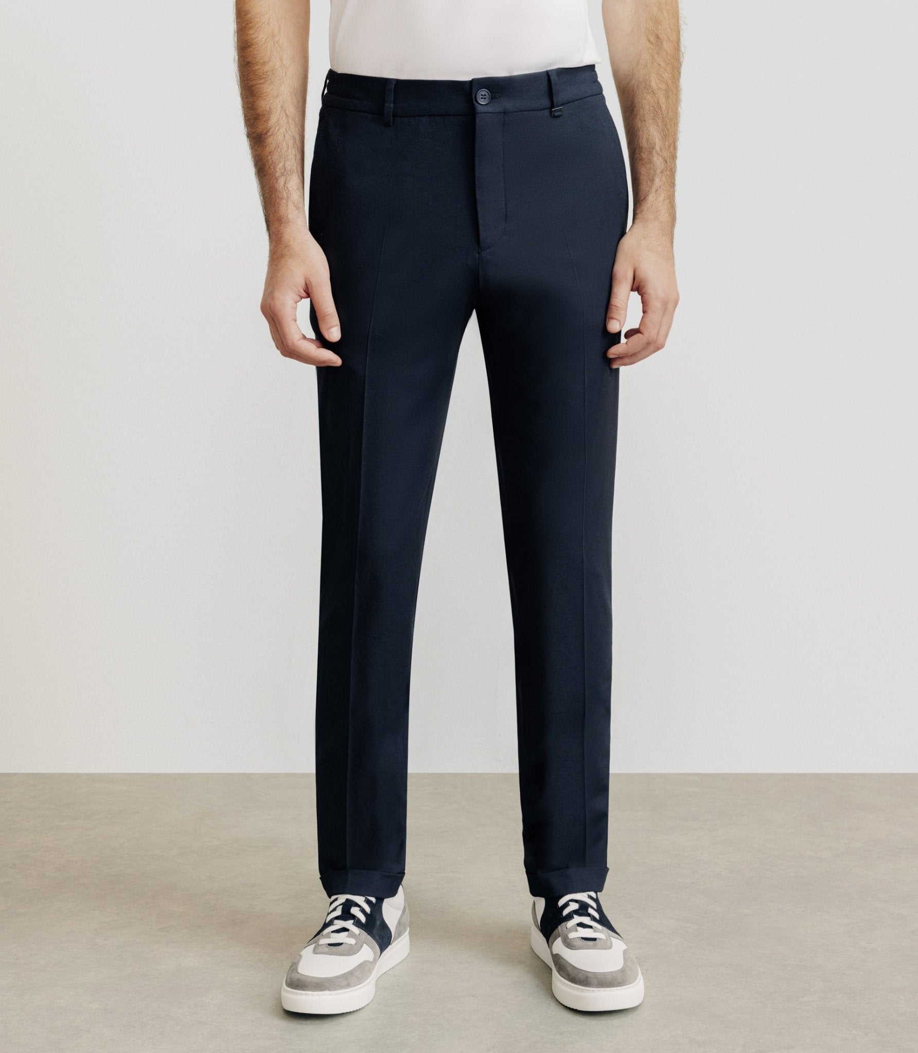 Pantalon élastiqué marine - IZAC