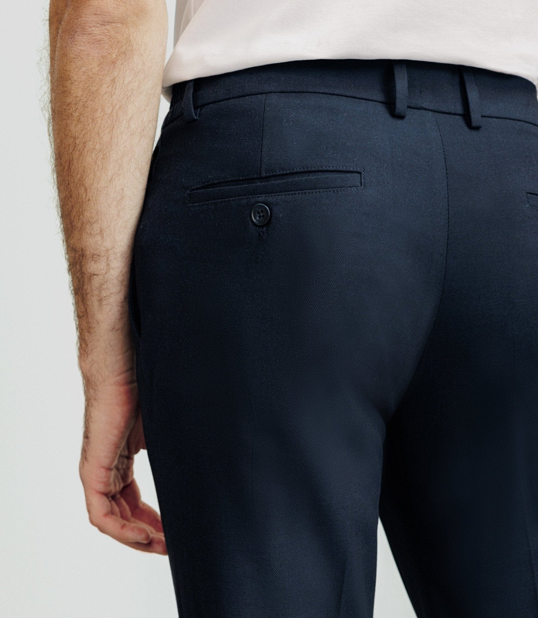 Pantalon élastiqué marine - IZAC