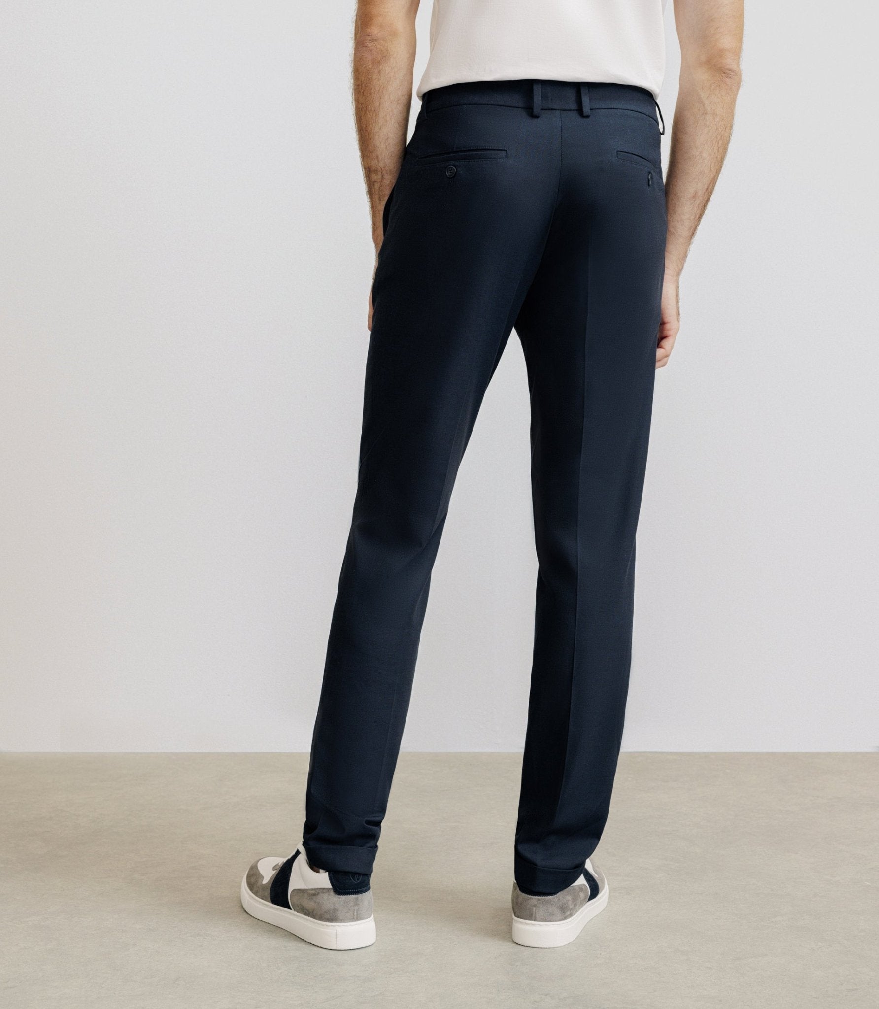 Pantalon élastiqué marine - IZAC