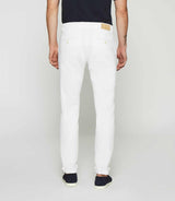 Pantalon slack slim blanc