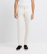 Ecru satin chino pants