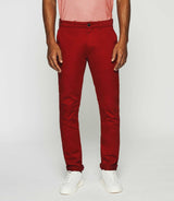 Red satin chino