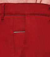 Red satin chino