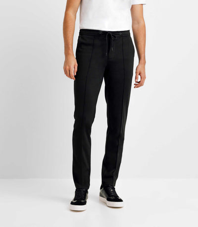 Pantalon chino taille élastique noir - IZAC