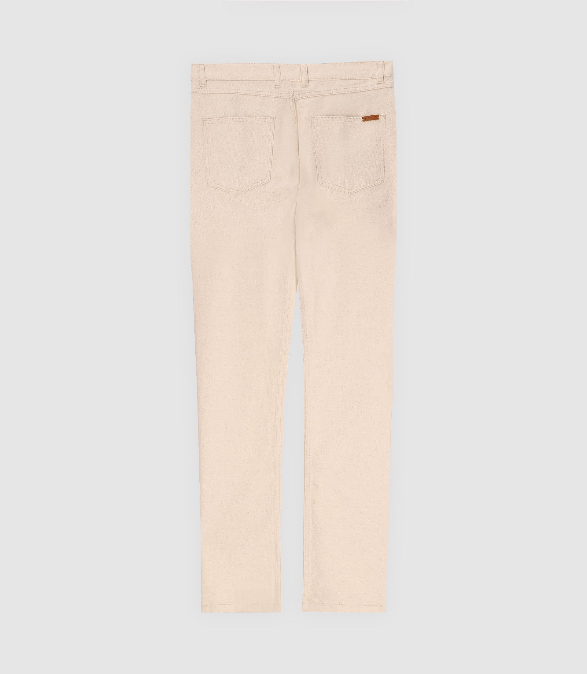 Pantalon en mélange lin beige