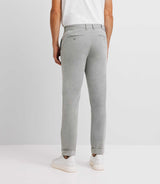 Gray elastic size chinos