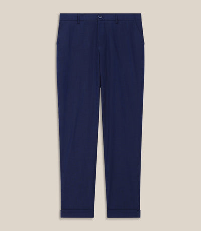 Pantalon chino taille elastique marine - IZAC