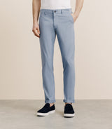 Pantalon en coton stretch indigo clair