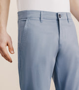 Pantalon en coton stretch indigo clair