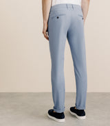 Pantalon en coton stretch indigo clair