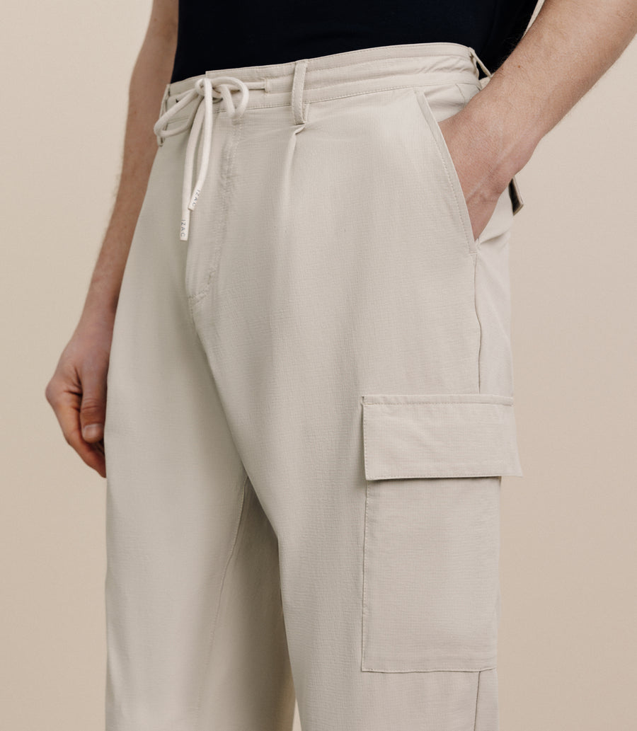 Pantalon regular beige