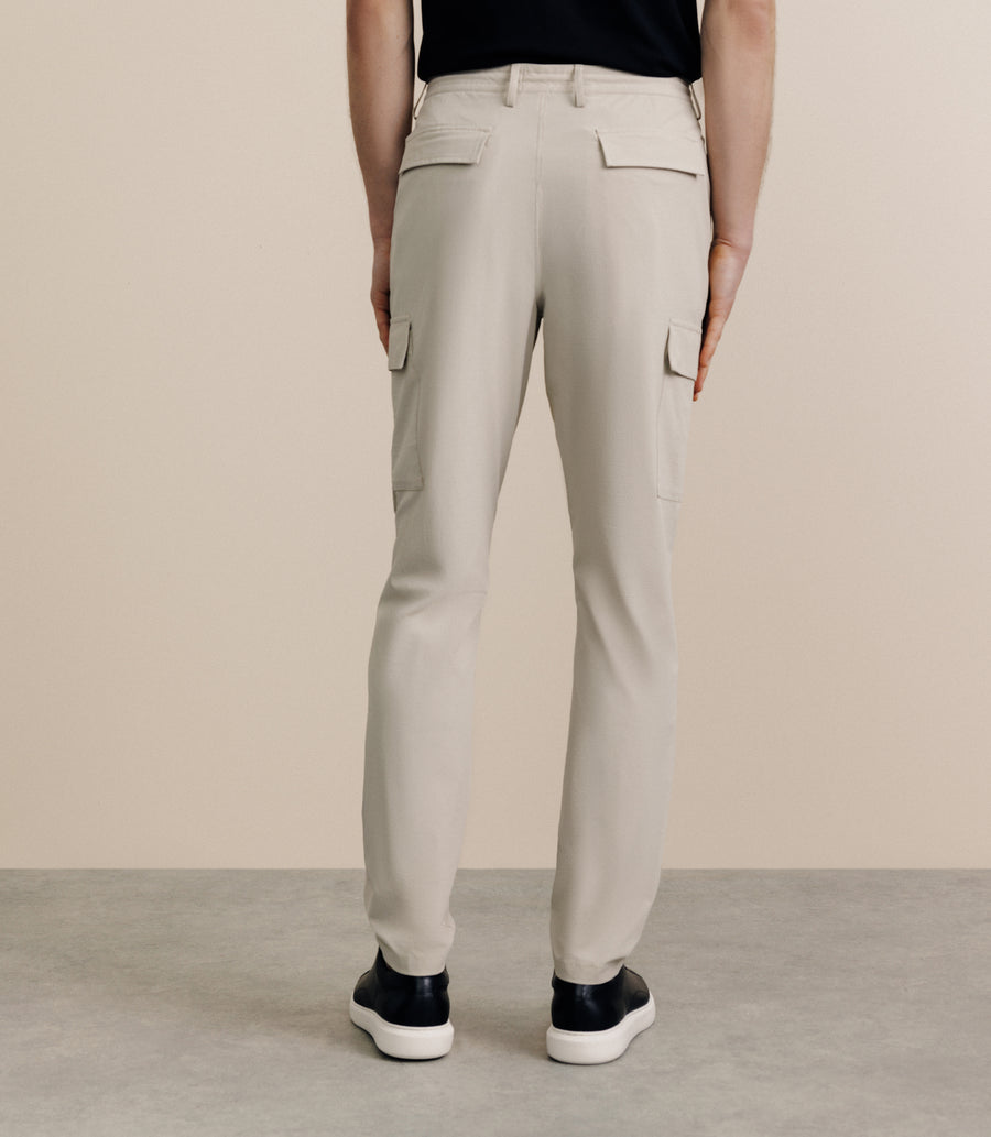 Pantalon regular beige