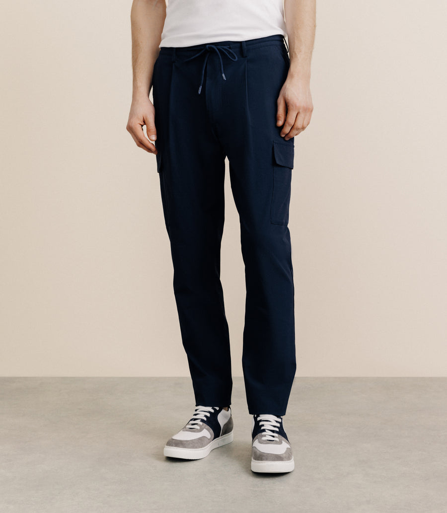 Pantalon regular marine