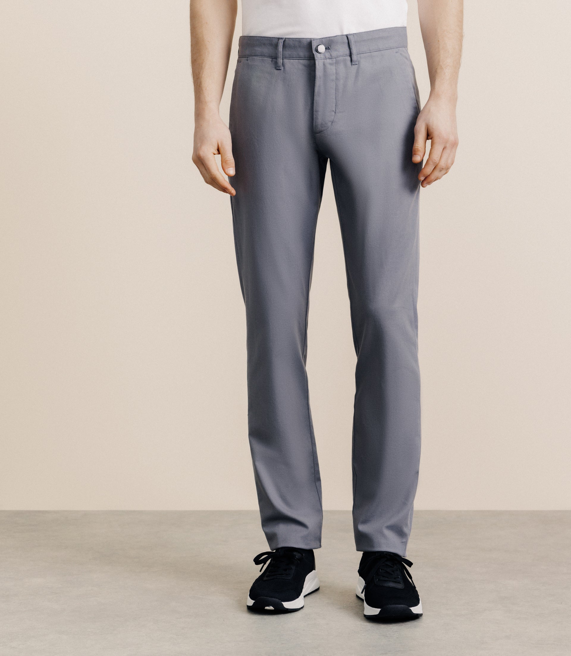 Gray slim pants