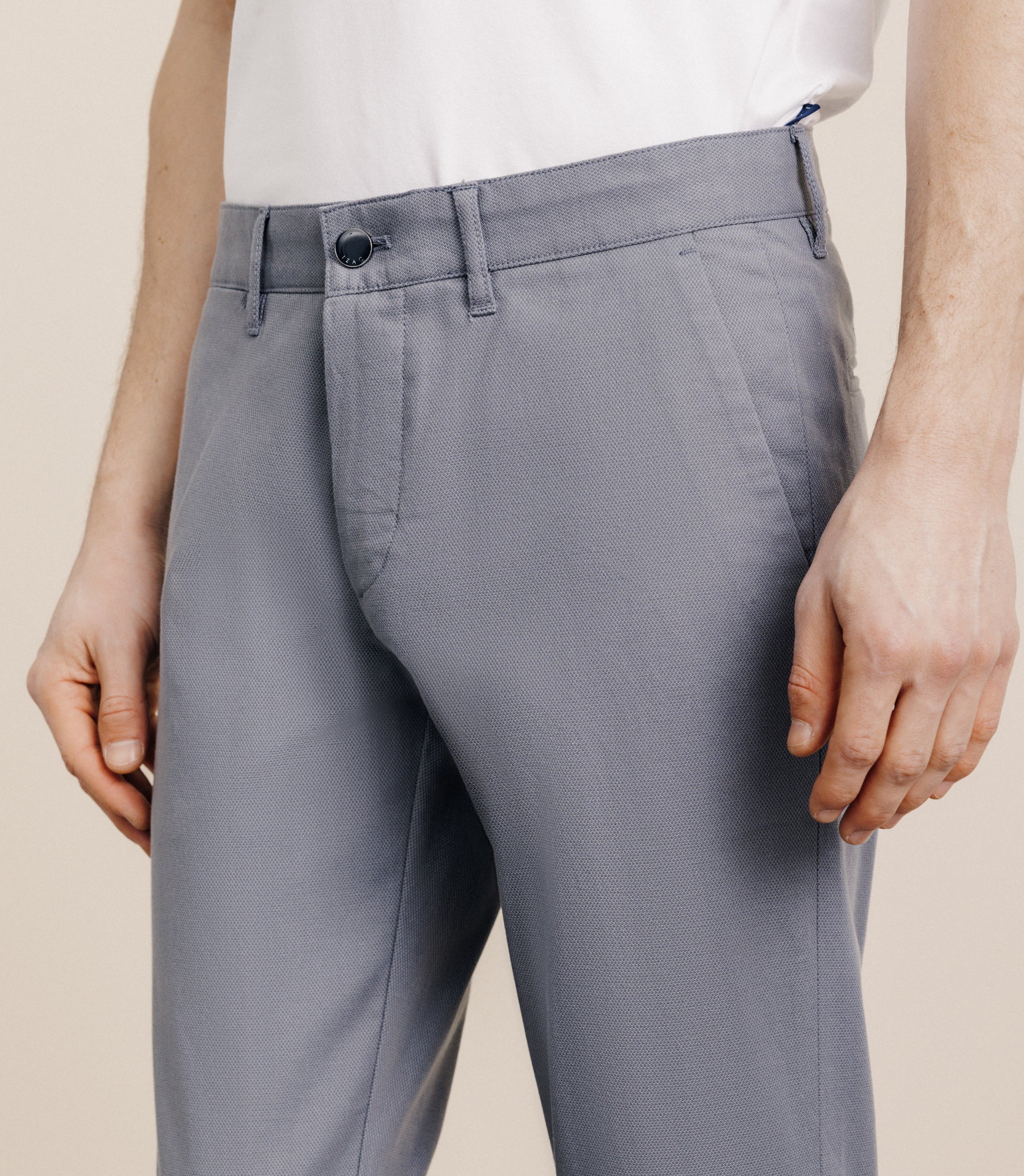 Gray slim pants