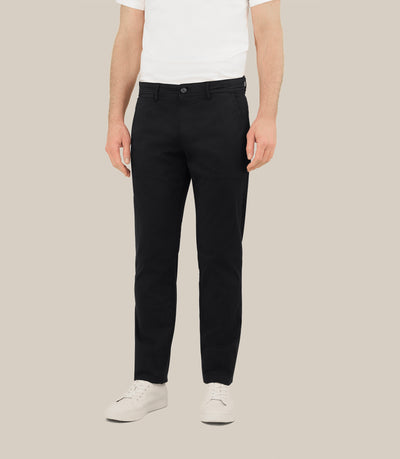 Pantalon coton stretch noir - IZAC