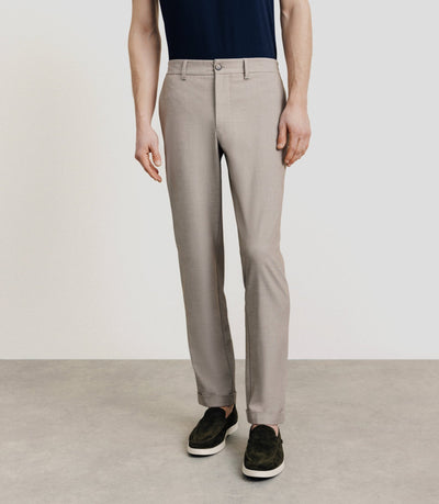 Pantalon élastiqué beige - IZAC