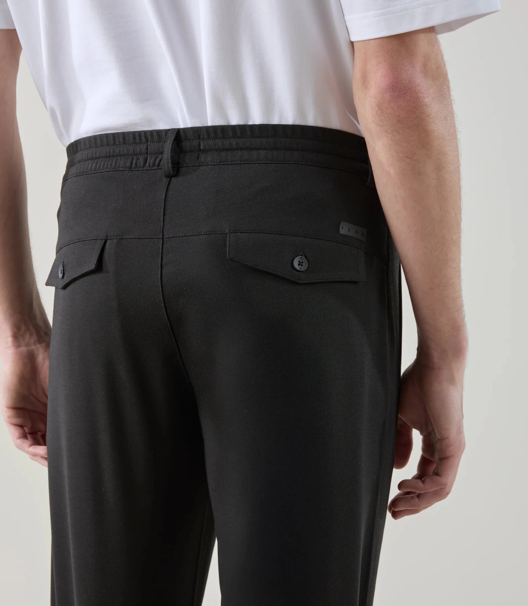 Pantalon casual en maille noir - IZAC