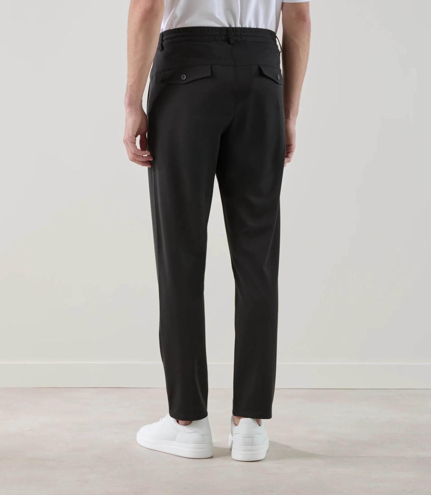 Pantalon casual en maille noir - IZAC
