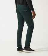 Pantalon chino satin vert VANAMA - IZAC