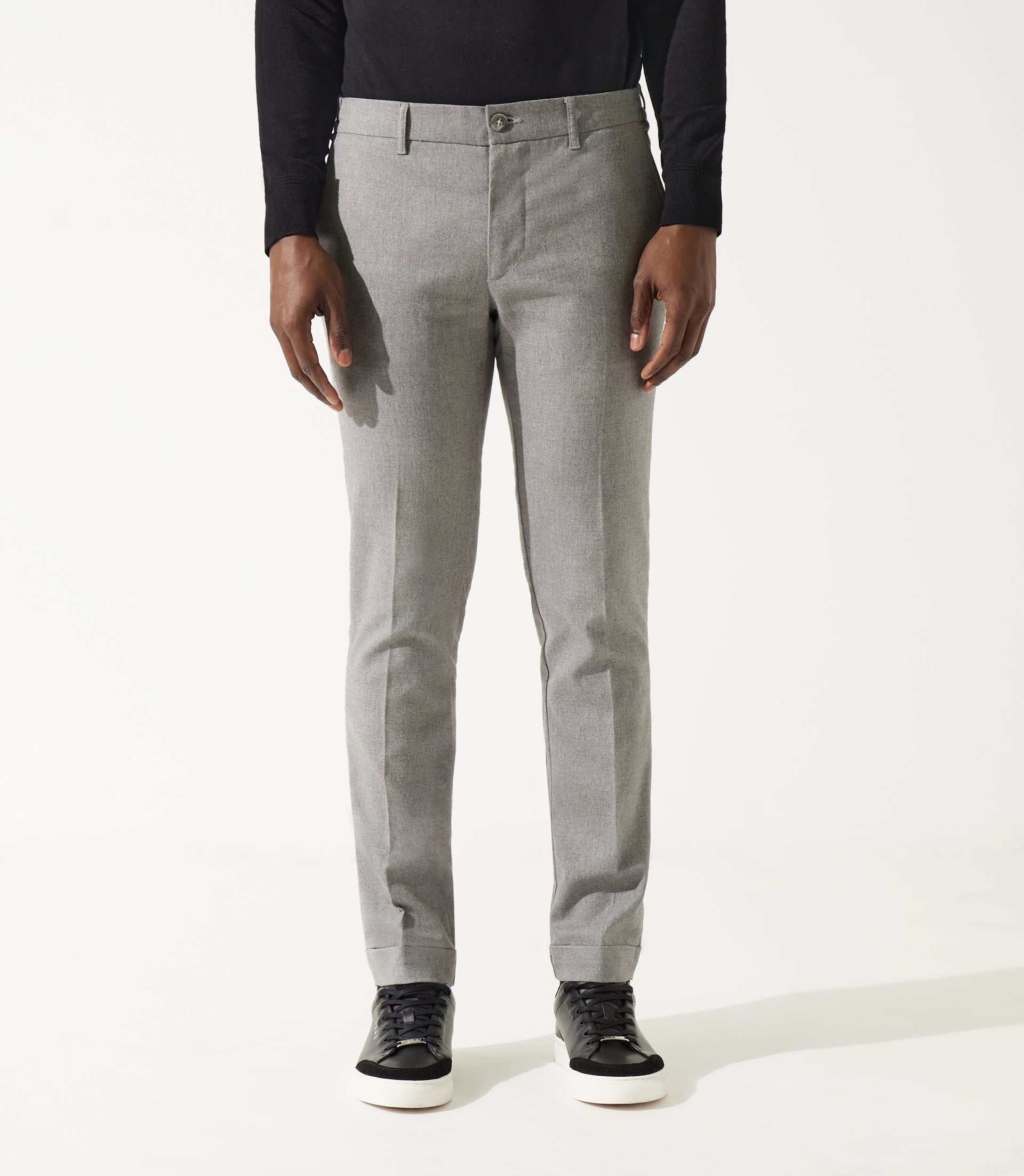 Pantalon chino taille élastique gris VTWILL IZAC