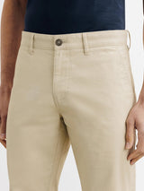 Pantalon coton stretch beige fonce - IZAC
