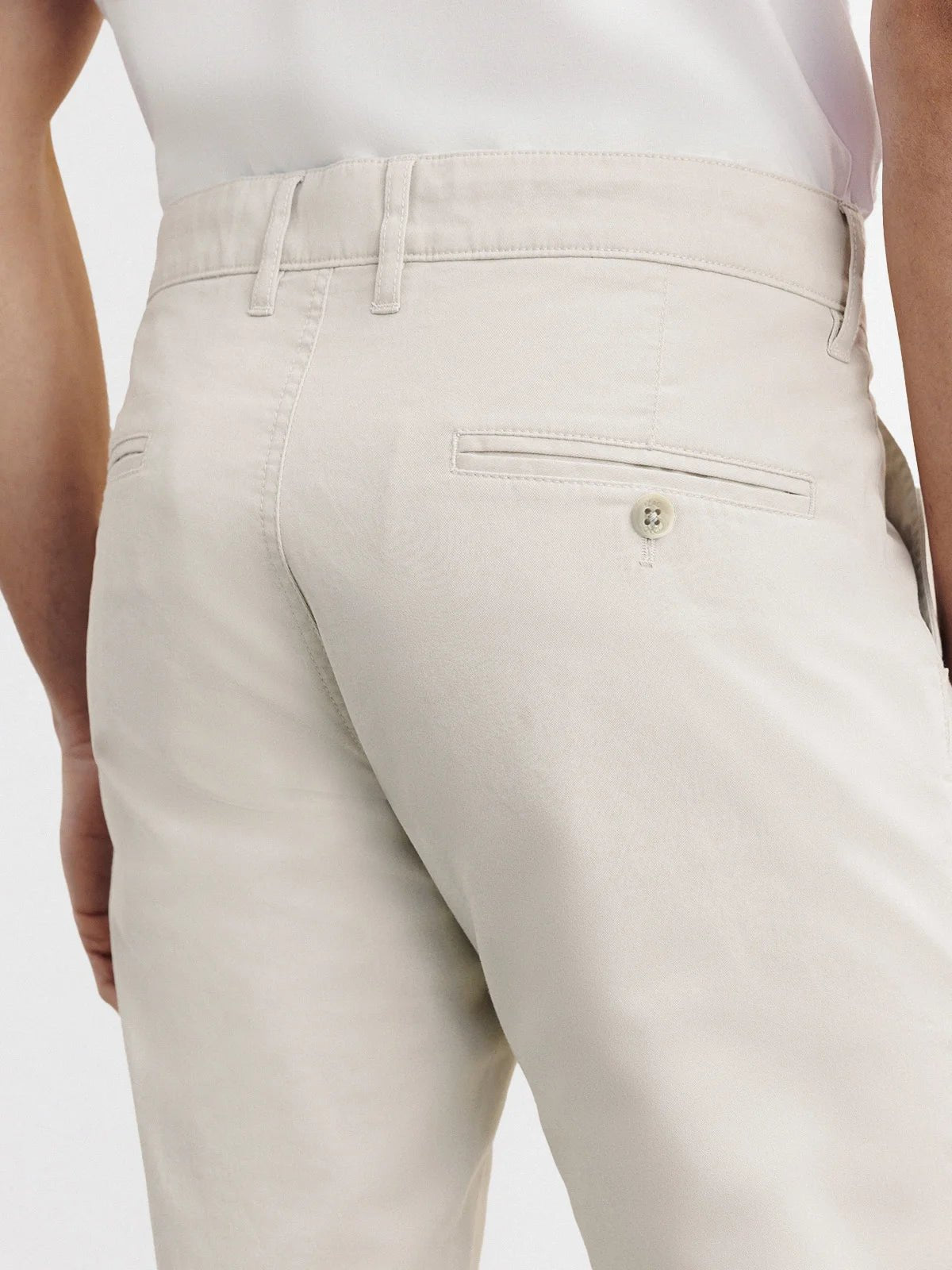 Pantalon coton stretch beige - IZAC