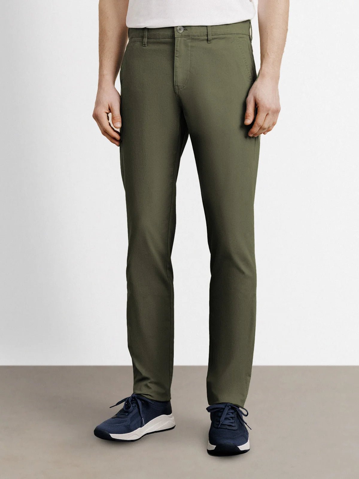 Pantalon coton stretch kaki - IZAC