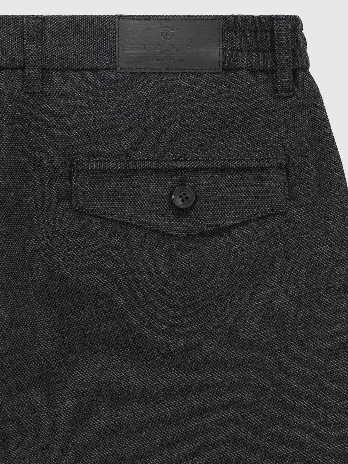 Pantalon tissu gratté gris - IZAC