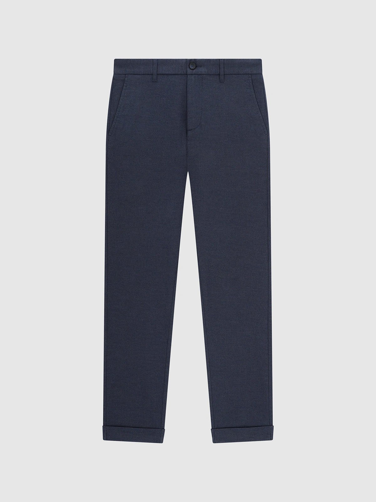 Pantalon tissu gratté marine - IZAC