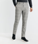 Pantalon chino à carreaux gris - IZAC