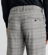 Pantalon chino à carreaux gris - IZAC