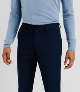 Pantalon chino armuré marine