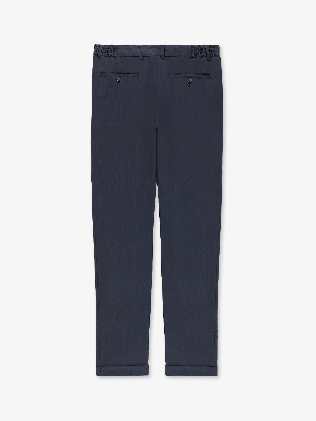 Pantalon avec taille élastique marine - IZAC