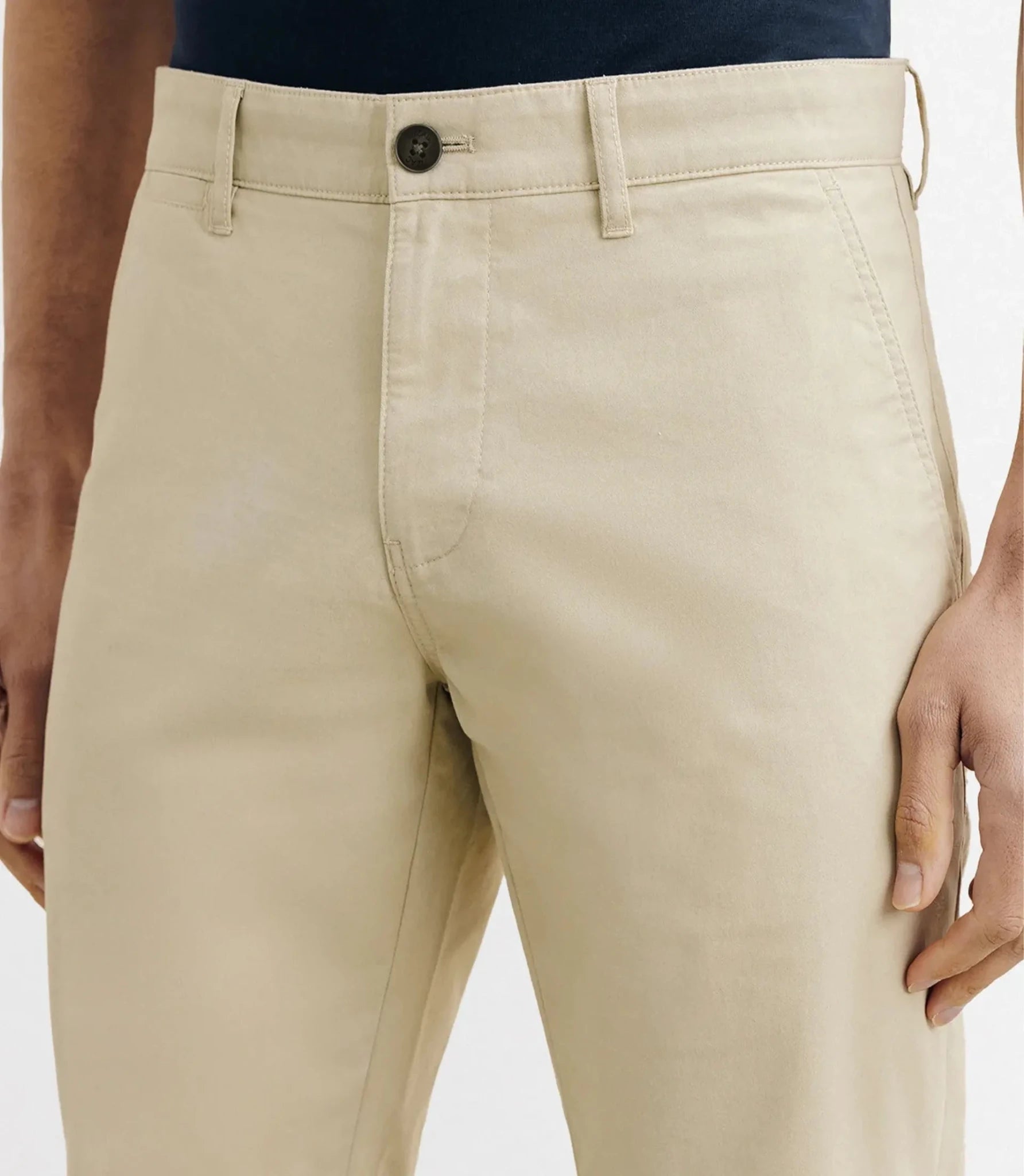 Pantalon coton stretch beige - IZAC