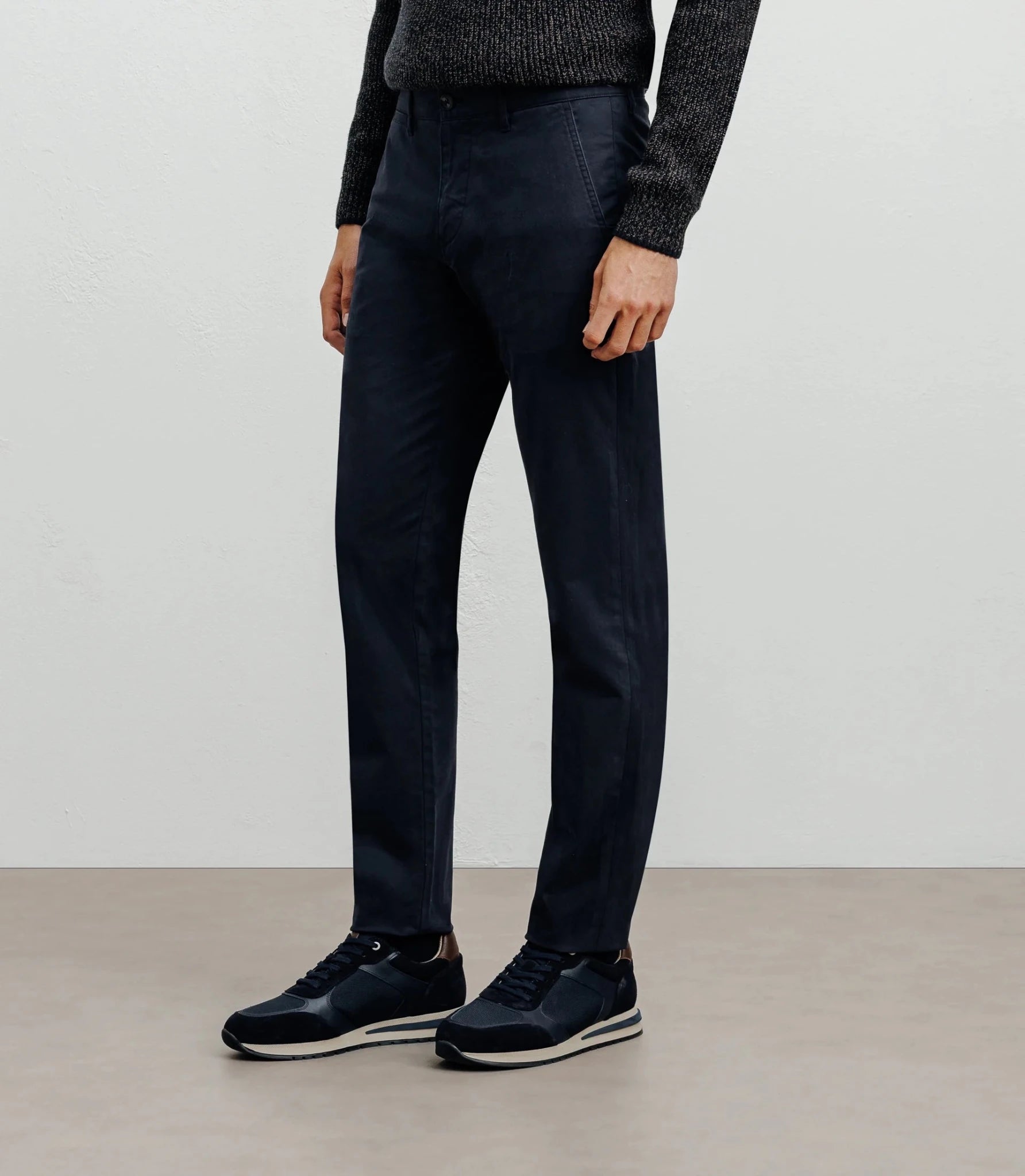 Pantalon coton stretch marine - IZAC