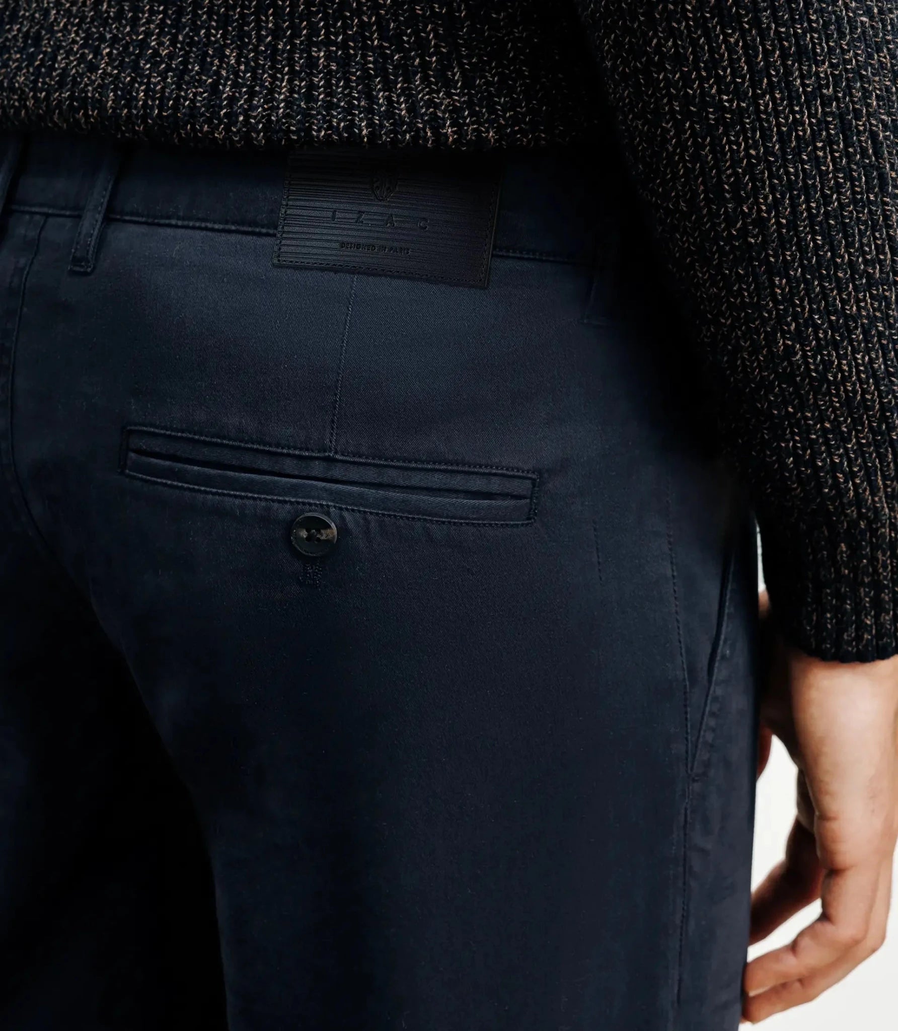 Pantalon coton stretch marine - IZAC