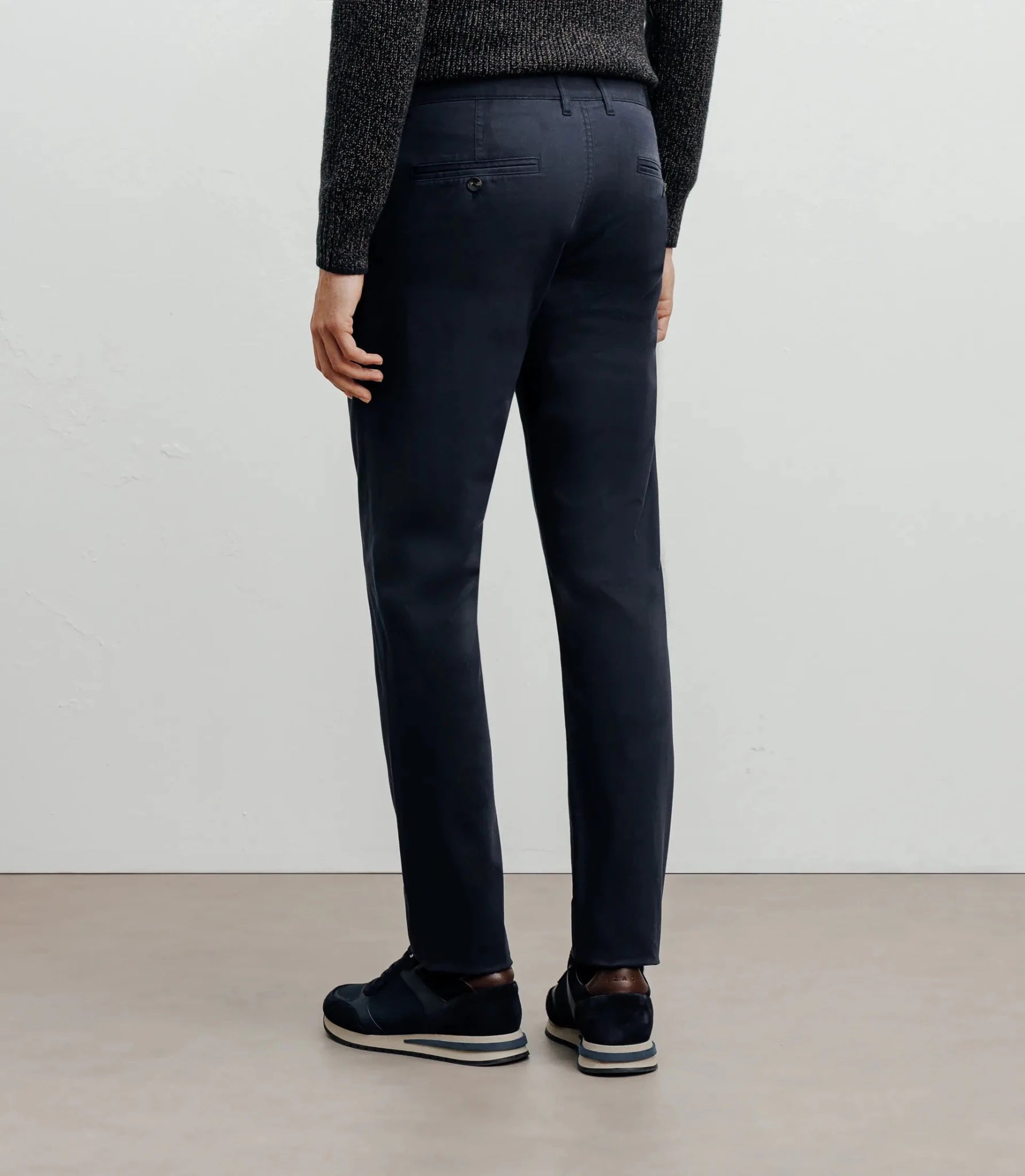 Pantalon coton stretch marine - IZAC