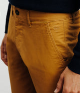 Pantalon coton stretch camel foncé - IZAC