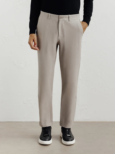 Pantalon flanelle beige clair - IZAC