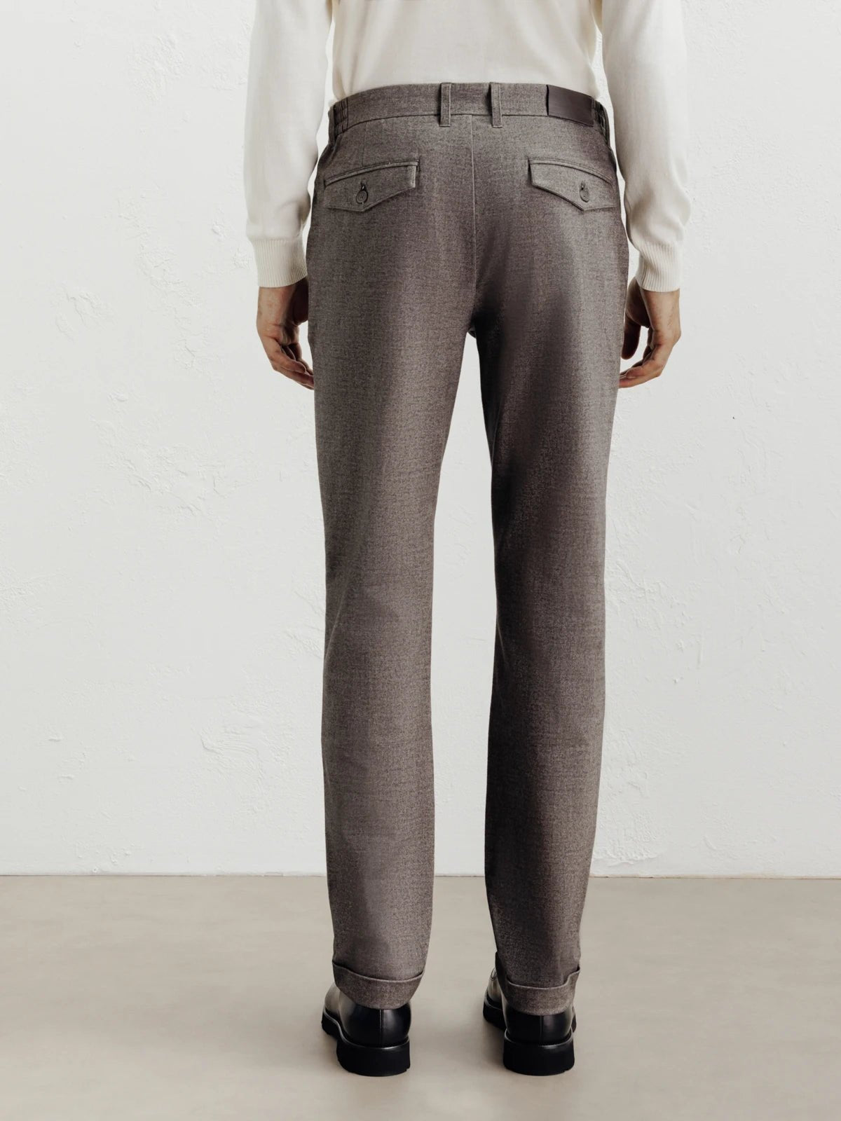 Pantalon flanelle chocolat - IZAC