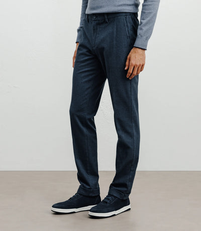 Pantalon flanelle marine - IZAC