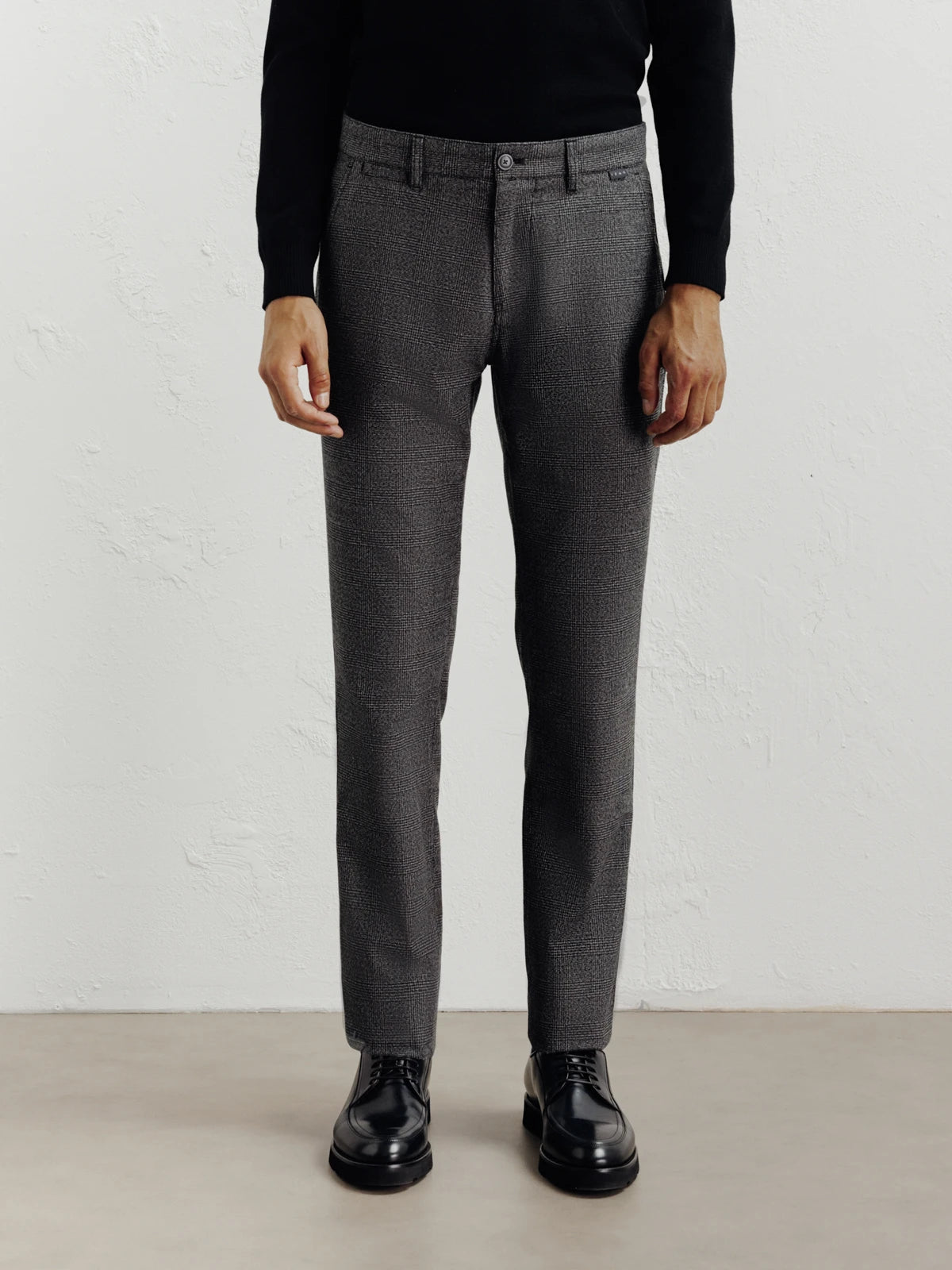 Pantalon carreaux anthracite - IZAC