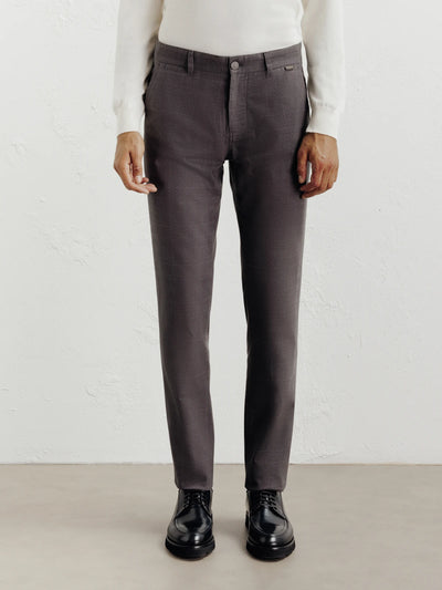 Pantalon carreaux chataigne - IZAC