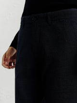 Pantalon carreaux marine - IZAC