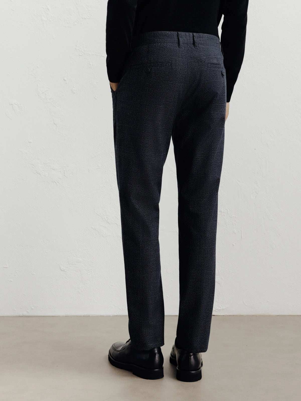 Pantalon carreaux marine - IZAC