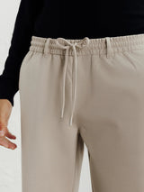 Pantalon en maille beige - IZAC